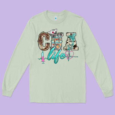 Western Nurse Cna Life Long Sleeve Tee Designed By Barkaloodesign