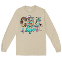 Mushroom western nurse cna life Long Sleeve Tee - BarkalooDesign