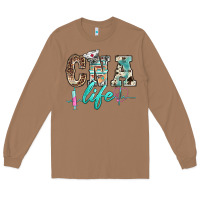 Toasted Coconut western nurse cna life Long Sleeve Tee - BarkalooDesign