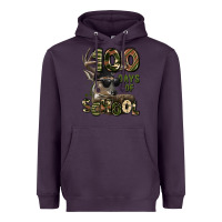 Plum 100 days of school hunting deer Heavyweight Hoodie - LillyAllenDesigns