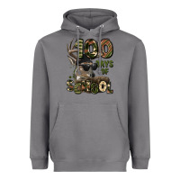100 Days Of School Hunting Deer Heavyweight Hoodie | Teevron