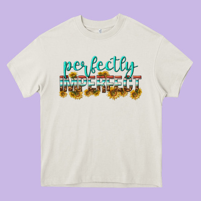 Perfectly Imperfect Heavy Core Tee Designed By Texasbilliewilder