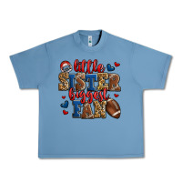 Little Sister Biggest Fan American Football Urban Heavy Tee | Teevron