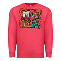Cardinal Fall Autumn Leopard Mama Premium Sweatshirt - LillyAllenDesigns