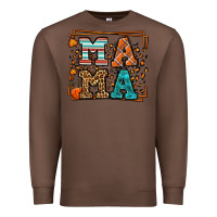 Chestnut Fall Autumn Leopard Mama Premium Sweatshirt - LillyAllenDesigns