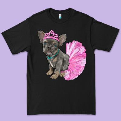 Premium Tee Balerina French Bulldog With Tutu