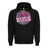 Black wax boss Zipper Hoodie - MaliasSmallBusiness