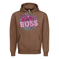 Chestnut wax boss Zipper Hoodie - MaliasSmallBusiness