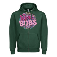 Sports Green wax boss Zipper Hoodie - MaliasSmallBusiness