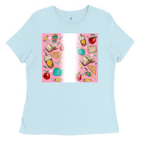 Baby Blue school Ladies Tee - MaliasSmallBusiness
