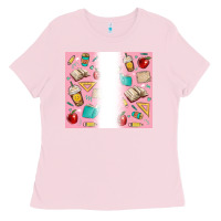 Bubblegum Pink school Ladies Tee - MaliasSmallBusiness