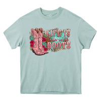 Arona life is better in the boots Heavy Core Tee - texasbilliewilder