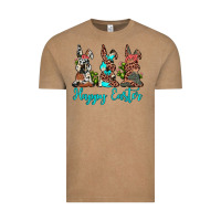 Vintage Coffee happy easter leopard cowhide turquoise cactus bunny's Vintage Tee - JahusDesignShop