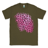 Army Green pink leopard patch Classic Tee - AdoDesignShop