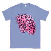 Colony Blue pink leopard patch Classic Tee - AdoDesignShop