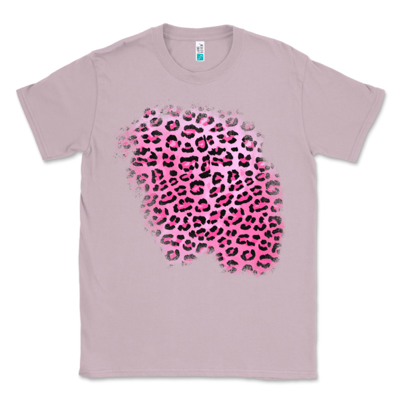 Pink Leopard Patch Classic Tee by AdoDesignShop | Teevron