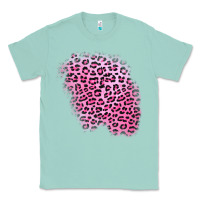 Seafoam pink leopard patch Classic Tee - AdoDesignShop