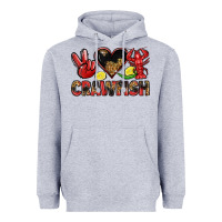 Heather Grey crawfish Heavyweight Hoodie - LillyAllenDesigns
