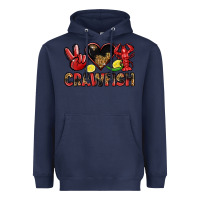 Navy crawfish Heavyweight Hoodie - LillyAllenDesigns