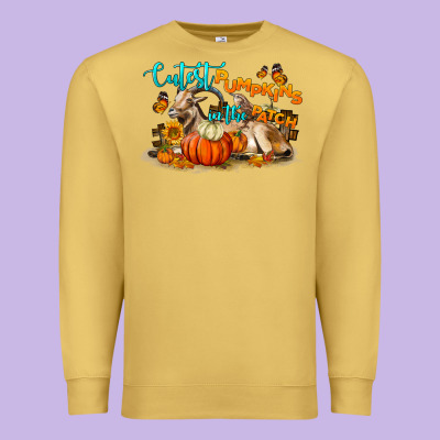 Fall Cutest Pumpkin In The Patch Premium Sweatshirt Designed By Lillyallendesigns