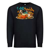 Black Fall Cutest Pumpkin In The Patch Premium Sweatshirt - LillyAllenDesigns