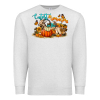 Oatmeal Heather Fall Cutest Pumpkin In The Patch Premium Sweatshirt - LillyAllenDesigns