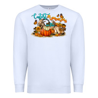 White Fall Cutest Pumpkin In The Patch Premium Sweatshirt - LillyAllenDesigns
