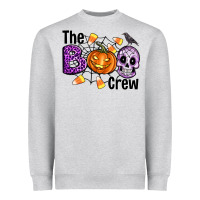 Heather Grey Boo halloween Heavyweight Sweatshirt - Artiststas