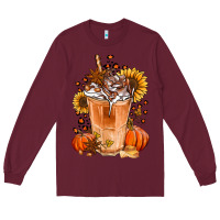 Burgundy pumpkin spice ice latte Long Sleeve Tee - Jasminsmagicworld