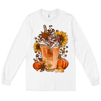 White pumpkin spice ice latte Long Sleeve Tee - Jasminsmagicworld
