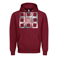 Burgundy family photo collage Zipper Hoodie - MaliasSmallBusiness