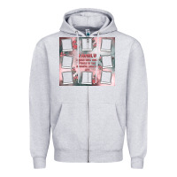 Heather Grey family photo collage Zipper Hoodie - MaliasSmallBusiness
