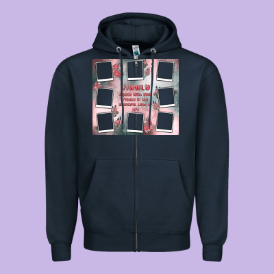 Family Photo Collage Zipper Hoodie Designed By Maliassmallbusiness