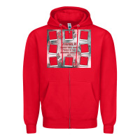 Red family photo collage Zipper Hoodie - MaliasSmallBusiness