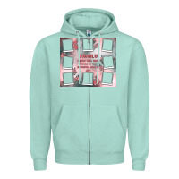 Seafoam family photo collage Zipper Hoodie - MaliasSmallBusiness