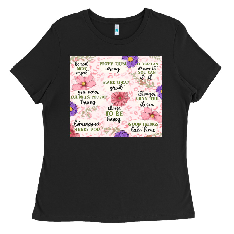 Positive Quotes Ladies Tee by MaliasSmallBusiness | Teevron