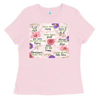 Bubblegum Pink positive quotes Ladies Tee - MaliasSmallBusiness