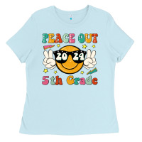 Baby Blue peace out 2024 5th grade Ladies Tee - JahusDesignShop