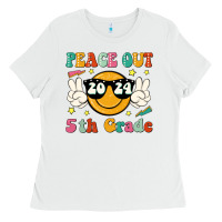 White peace out 2024 5th grade Ladies Tee - JahusDesignShop