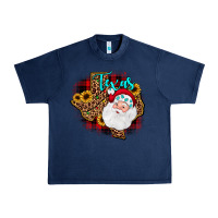Navy santa texas map Urban Heavy Tee - JahusDesignShop