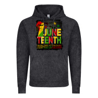 Vintage Black juneteenth fist free ish since 1865 with background Vintage Hoodie - HRA Design Shop