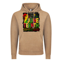 Vintage Coffee juneteenth fist free ish since 1865 with background Vintage Hoodie - HRA Design Shop