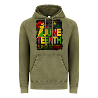Vintage Olive juneteenth fist free ish since 1865 with background Vintage Hoodie - HRA Design Shop