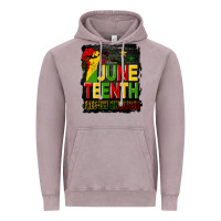 Vintage Zinc juneteenth fist free ish since 1865 with background Vintage Hoodie - HRA Design Shop