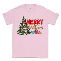 Bubblegum Pink merry christmas tree Classic Tee - AdoDesignShop