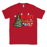 Red merry christmas tree Classic Tee - AdoDesignShop