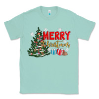 Seafoam merry christmas tree Classic Tee - AdoDesignShop