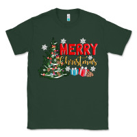 Sports Green merry christmas tree Classic Tee - AdoDesignShop
