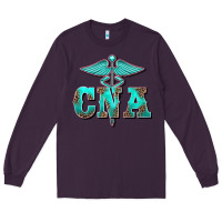 Plum western nurse certified nurse assistant medilcal symbol Long Sleeve Tee - BarkalooDesign
