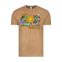 Vintage Camel with god all things are possible summer Vintage Tee - AdoDesignShop